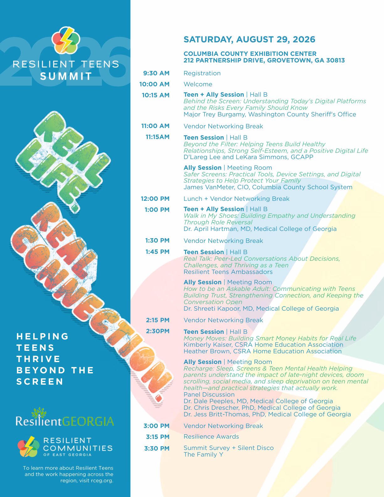 Resilient Teens Summit, August 29th